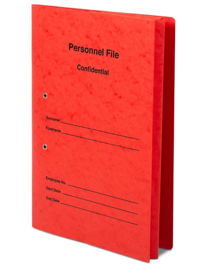Railex Polifile Personnel File 5181 Foolscap 350gsm Ruby PK25