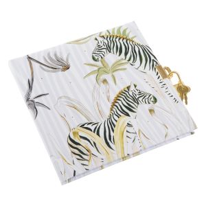 Wild Zebra Lockable Journal